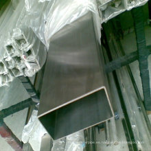 tubería rectangular de acero inoxidable de tamaño estándar 201 304